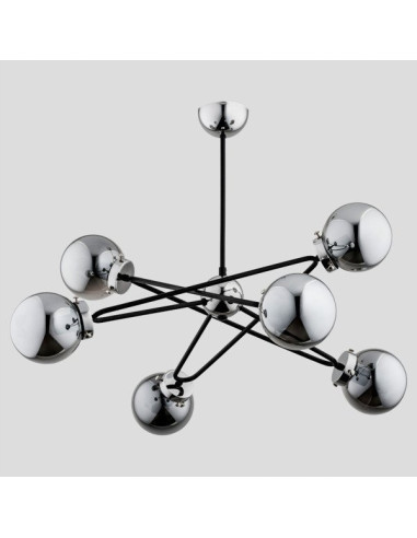 Lampa sufitowa SAGITO CHROM w gwiezdnej szarości - nowoczesne oświetlenie dla biur i eleganckich wnętrz.