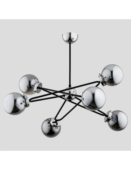 Lampa sufitowa SAGITO CHROM w gwiezdnej szarości - nowoczesne oświetlenie dla biur i eleganckich wnętrz.