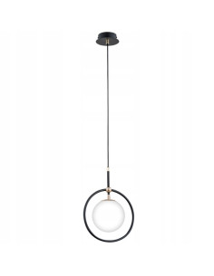 Lampa wisząca AKIRA w czerni i bieli z złotym akcentem – nowoczesny design do każdego wnętrza