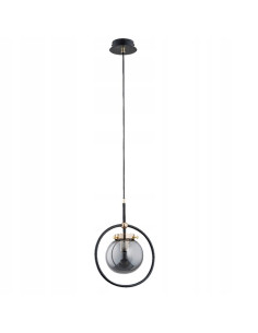 Lampa wisząca AKIRA z czarną ramką, minimalistyczna, dimmable E27 do biura, jadalni i salonu