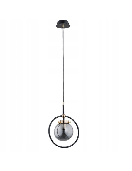 Lampa wisząca AKIRA z czarną ramką, minimalistyczna, dimmable E27 do biura, jadalni i salonu