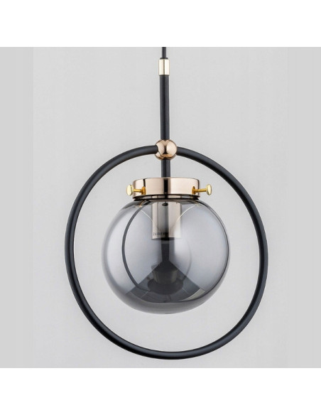 Lampa wisząca AKIRA z czarną ramką, minimalistyczna, dimmable E27 do biura, jadalni i salonu