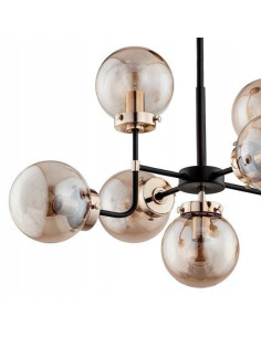 Lampa sufitowa TRANSFORMERS GOLD w kolorze czarno-złotym – elegancki design do jadalni i salonu 2