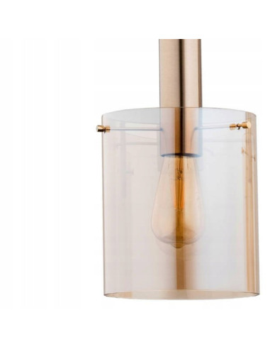 Lampa CALENA GOLD - Glamourowa lampa sufitowa w nowoczesnym stylu do sypialni, biura i salonu.