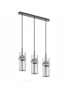 Elegancka lampa sufitowa KAPRIS GRAFITOWA z 3 punktami świetlnymi, nowoczesny design do kuchni i jadalni