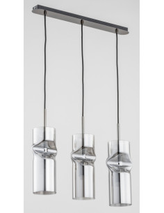 Elegancka lampa sufitowa KAPRIS GRAFITOWA z 3 punktami świetlnymi, nowoczesny design do kuchni i jadalni 2