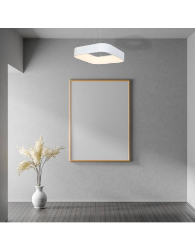 Nowoczesna lampa wisząca ASTRO LED z regulacją wysokości i zmienną barwą światła do biura i domu, energooszczędna