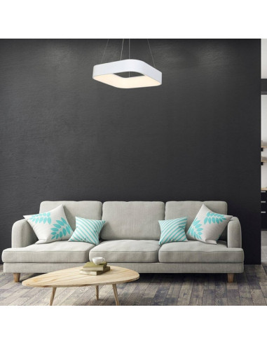 Nowoczesna lampa wisząca ASTRO LED z regulacją wysokości i zmienną barwą światła do biura i domu, energooszczędna