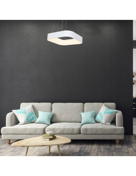 Nowoczesna lampa wisząca ASTRO LED z regulacją wysokości i zmienną barwą światła do biura i domu, energooszczędna