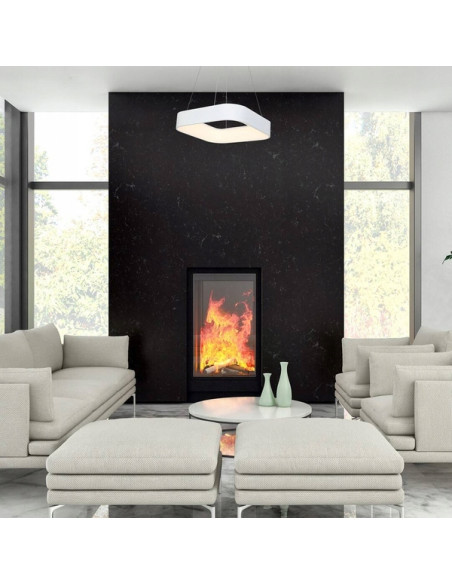 Nowoczesna lampa wisząca ASTRO LED z regulacją wysokości i zmienną barwą światła do biura i domu, energooszczędna