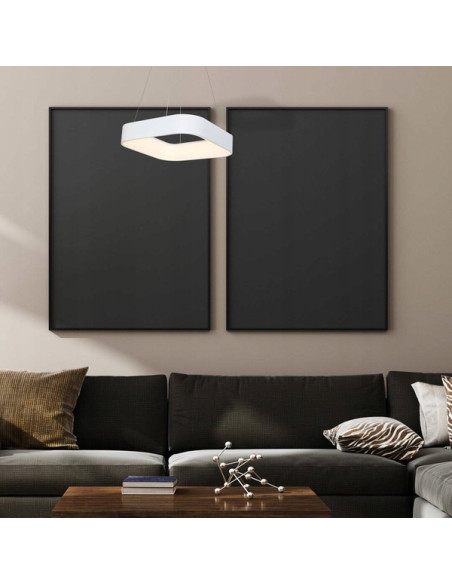 Nowoczesna lampa wisząca ASTRO LED z regulacją wysokości i zmienną barwą światła do biura i domu, energooszczędna