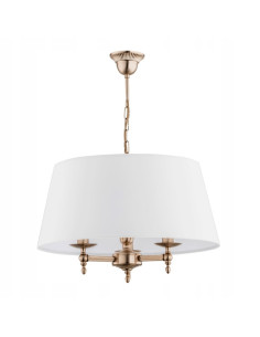 Lampa wisząca Roksana Złota z metalowym kloszem, elegancki abażur E14 40W, 64 cm, idealna do jadalni i salonu