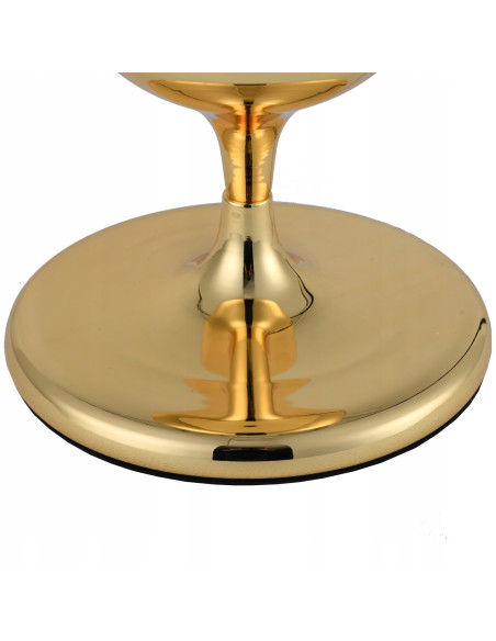 Lampa stołowa glamour QUEEN w kolorze złotym i czarnym – elegancja i styl do sypialni oraz salonu