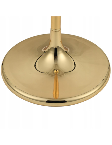 Lampa podłogowa glamour QUEEN-F Złota - Elegancka smukła lampa do salonu, sypialni i jadalni z ozdobami.