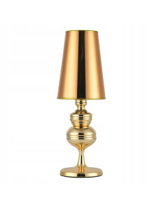 Lampa stołowa QUEEN w stylu glamour z złotą podstawą – elegancja i nowoczesność w Twoim wnętrzu