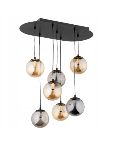 Lampa wisząca ORGINAL 7-punktowa, elegancka do biura i domu, regulowana wysokość, dostępna w różnych kolorach