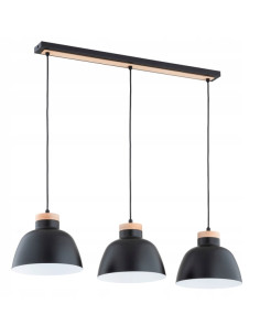 Lampa wisząca LORIEN - nowoczesne czarne oświetlenie sufitowe do salonu, jadalni i przestrzeni komercyjnych