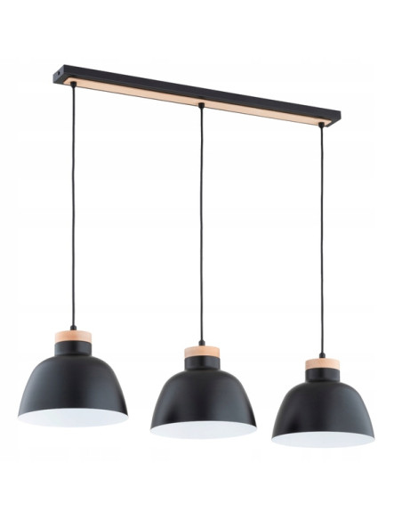 Lampa wisząca LORIEN - nowoczesne czarne oświetlenie sufitowe do salonu, jadalni i przestrzeni komercyjnych