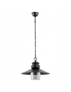 Elegancka lampa wisząca HOLLY w czerni z szklanym kloszem - Stylowa lampka do nowoczesnych wnętrz