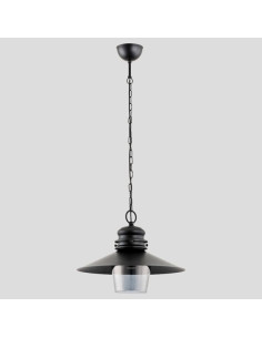 Elegancka lampa wisząca HOLLY w czerni z szklanym kloszem - Stylowa lampka do nowoczesnych wnętrz 2