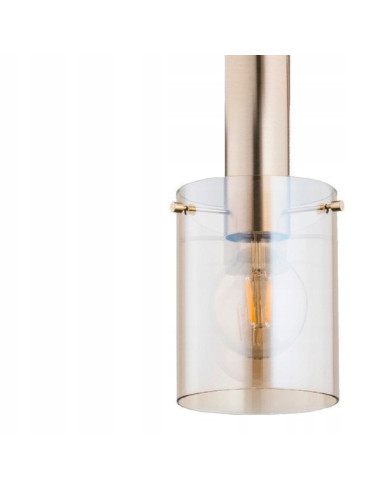 Lampa Wisząca Bella Gold - Luksusowy Reflektor w Stylu Loft z Czarnym Stelażem i Złotym Akcentem