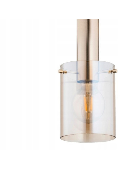 Lampa Wisząca Bella Gold - Luksusowy Reflektor w Stylu Loft z Czarnym Stelażem i Złotym Akcentem