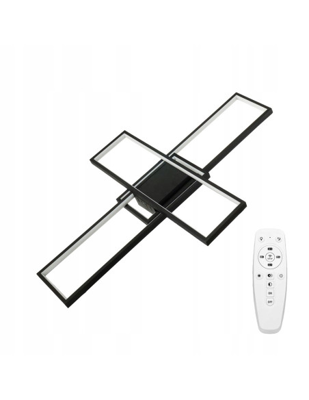 Lampa sufitowa LED Artesia 92W z pilotem - nowoczesny design, regulacja barwy 3000K-6000K, idealna do biur i mieszkań