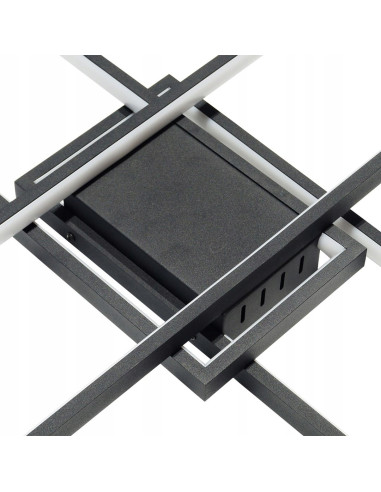 Lampa sufitowa LED Artesia 92W z pilotem - nowoczesny design, regulacja barwy 3000K-6000K, idealna do biur i mieszkań