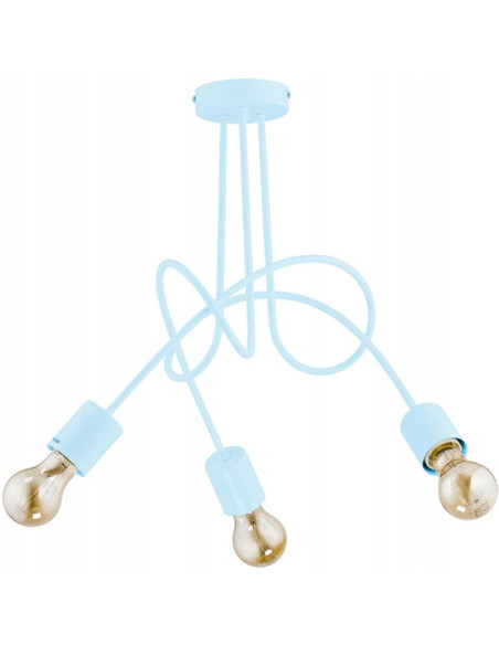 Lampa Żyrandol TANGO BLUE - Minimalistyczna Elegancja do Nowoczesnych Wnętrz