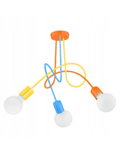 Lampka sufitowa TANGO COLOR dla dzieci - nowoczesne i stylowe oświetlenie w intensywnych kolorach do pokoju malucha