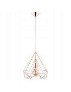 Lampa wisząca BASKET II w miedzianym kolorze - elegancka dekoracja do nowoczesnych wnętrz.