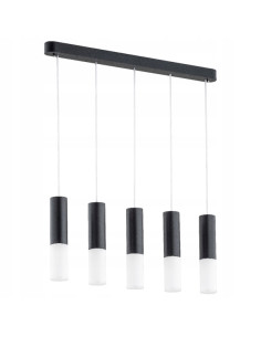 Lampa wisząca ELIOT w czarno-białym wydaniu z cygarami - nowoczesne oświetlenie do stylowych wnętrz.