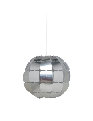 Lampa wisząca ALISA w srebrnym kolorze - nowoczesne oświetlenie do salonu i biura, minimalistyczny design.