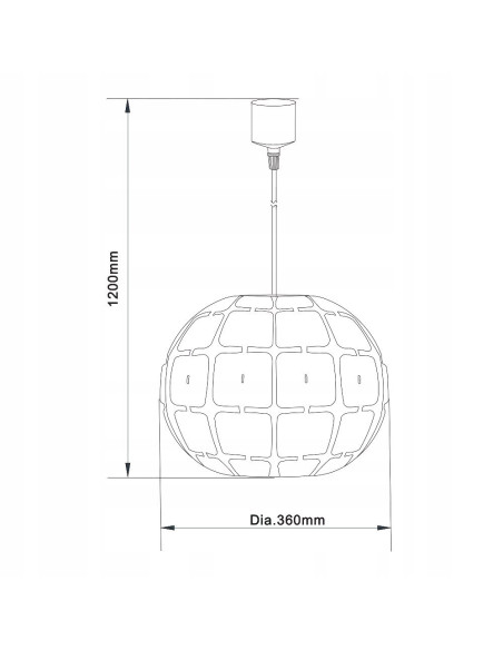Lampa wisząca ALISA w srebrnym kolorze - nowoczesne oświetlenie do salonu i biura, minimalistyczny design.