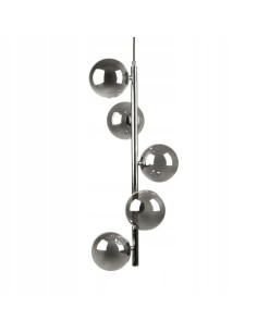 Lampa sufitowa LUNA z chromowanymi szklanymi bańkami DNA - nowoczesny dodatek do biura i salonu od Zuma Line 2