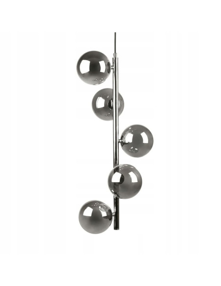 Lampa sufitowa LUNA z chromowanymi szklanymi bańkami DNA - nowoczesny dodatek do biura i salonu od Zuma Line