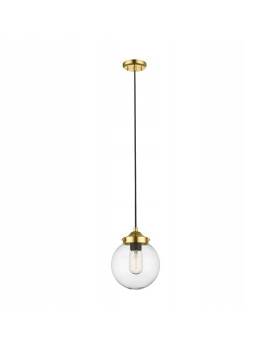 Lampa wisząca RIANO w złocie i czerni – elegancki design do jadalni, kuchni i salonu z regulowaną wysokością