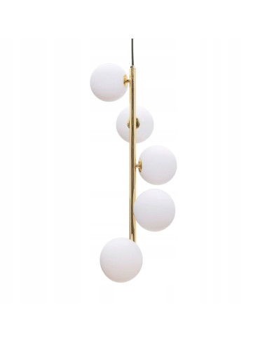 Żyrandol metalowy ALI z eleganckimi białymi pąkami, idealny do jadalni i stylowych wnętrz w stylu glamour