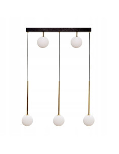 Lampa wisząca ALI Zuma Line z 5 źródłami światła - elegancka asymetryczna dekoracja do nowoczesnych wnętrz