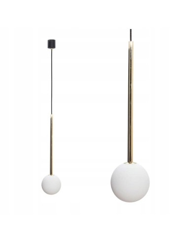 Lampa wisząca ALI – minimalistyczny design z regulacją wysokości do jadalni, salonu lub sypialni, kolor metalik.