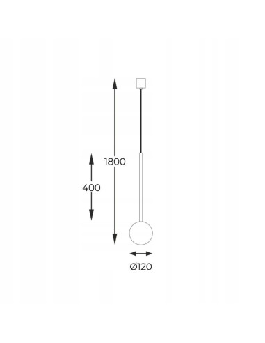 Lampa wisząca ALI – minimalistyczny design z regulacją wysokości do jadalni, salonu lub sypialni, kolor metalik.