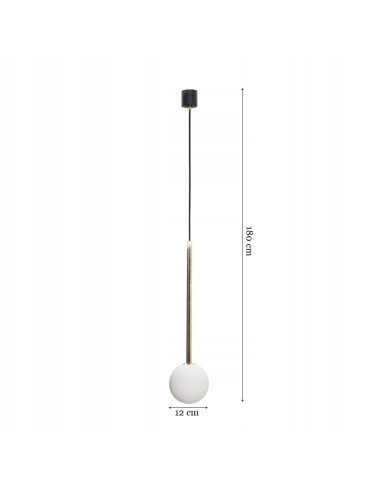 Lampa wisząca ALI – minimalistyczny design z regulacją wysokości do jadalni, salonu lub sypialni, kolor metalik.