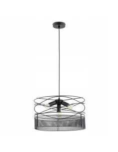 Lampa wisząca DIUK NET - nowoczesny metalowy żyrandol w stylu industrialnym, 4 punkty świetlne, idealna do każdego wnętrza.