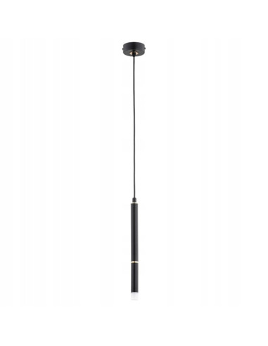 Lampa sufitowa DERANY CZARNA & ZŁOTA - Nowoczesne oświetlenie minimalistyczne do kuchni, salonu i biura