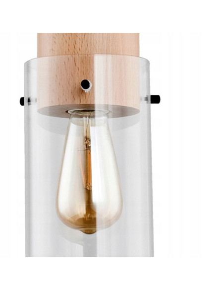 Lampa wisząca TANTUM DREWNO - Minimalistyczna elegancja do jadalni i nowoczesnych wnętrz