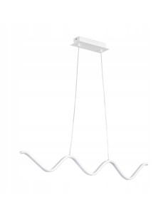 Lampa wisząca ZIGZAG LED 3000K - nowoczesna elegancja do kuchni i jadalni, regulowana wysokość, minimalistyczny design.