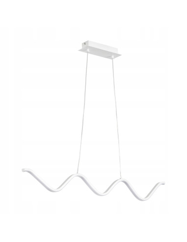 Lampa wisząca ZIGZAG LED 3000K - nowoczesna elegancja do kuchni i jadalni, regulowana wysokość, minimalistyczny design.