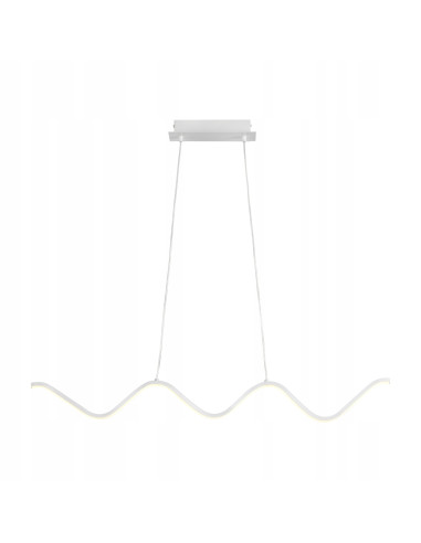Lampa wisząca ZIGZAG LED 3000K - nowoczesna elegancja do kuchni i jadalni, regulowana wysokość, minimalistyczny design.