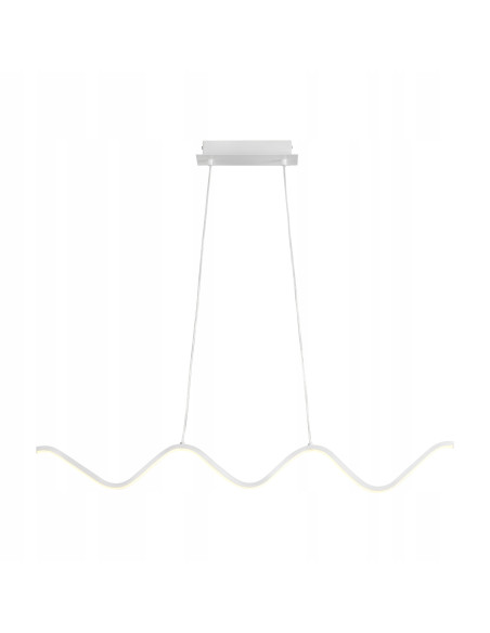 Lampa wisząca ZIGZAG LED 3000K - nowoczesna elegancja do kuchni i jadalni, regulowana wysokość, minimalistyczny design.