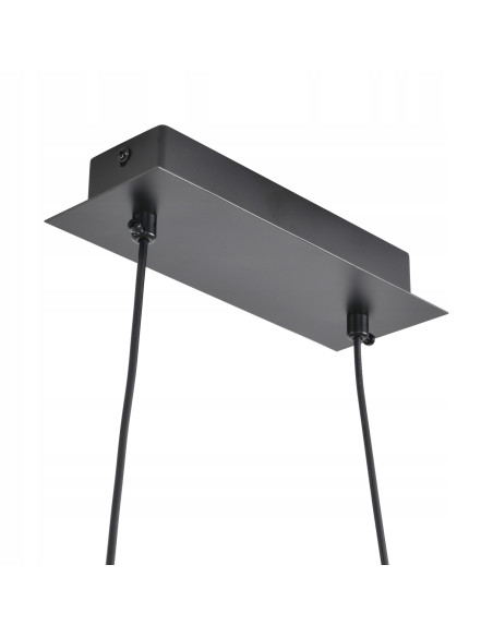 Stylowa lampa LED ZIGZAG czarna, regulowana - nowoczesne oświetlenie do biura, kuchni i salonu.